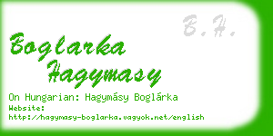 boglarka hagymasy business card